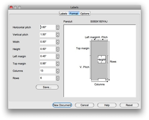 Panduit Labels Templates